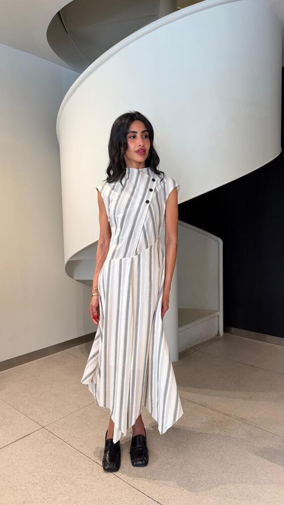 Striped Midi Dress