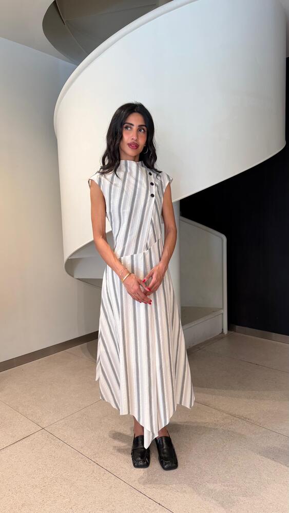 Striped Midi Dress