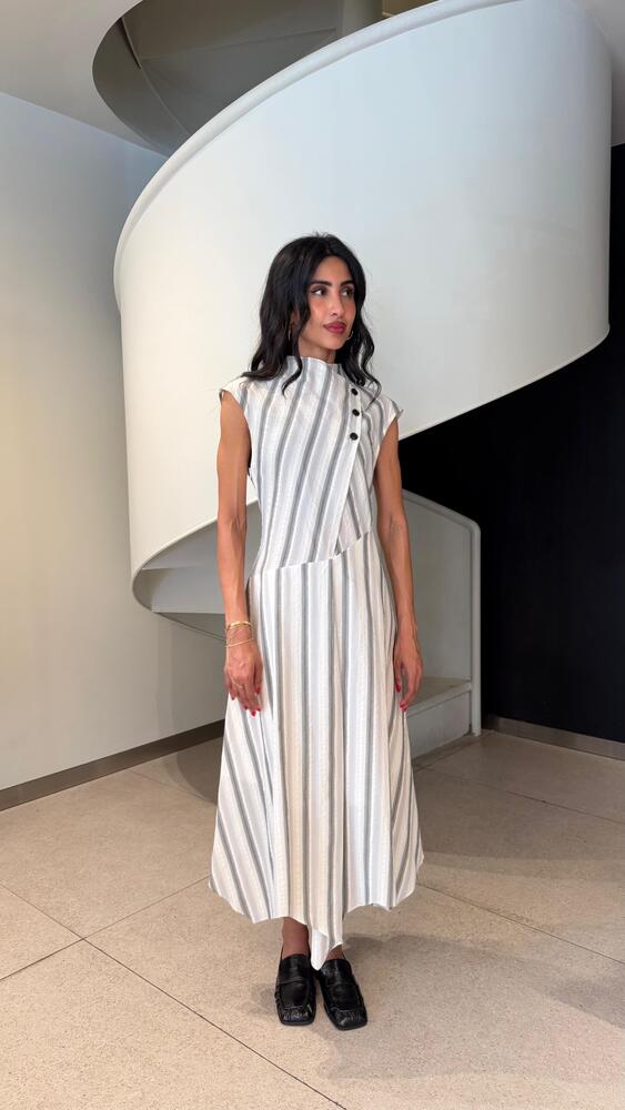 Striped Midi Dress