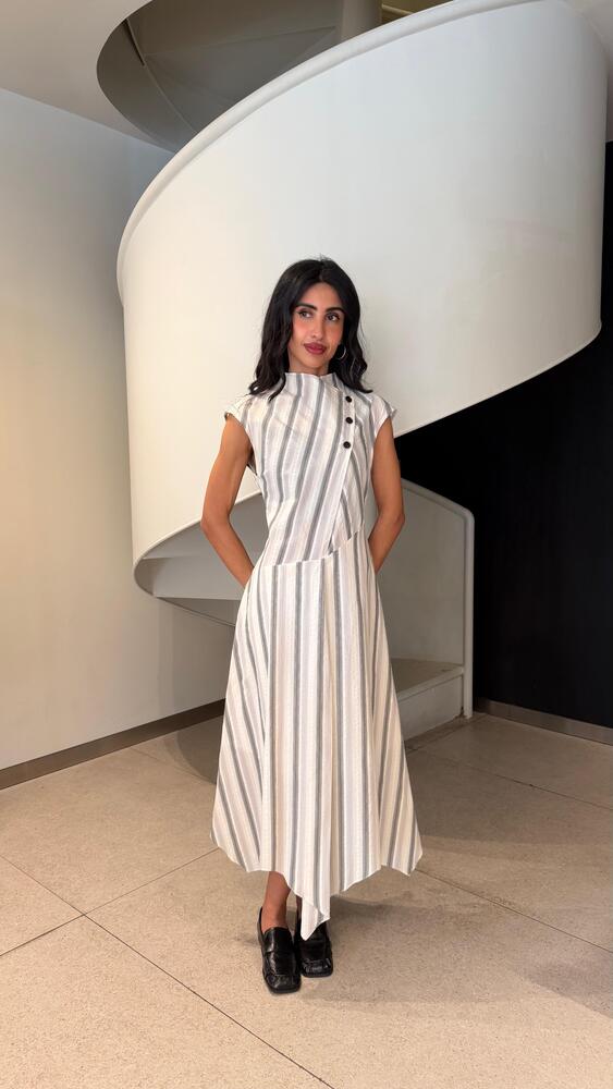 Striped Midi Dress