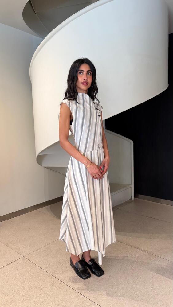 Striped Midi Dress