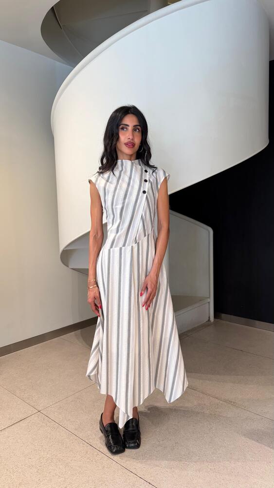 Striped Midi Dress