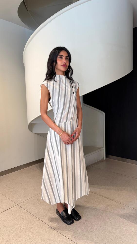 Striped Midi Dress