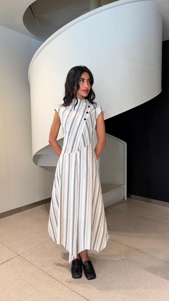 Striped Midi Dress