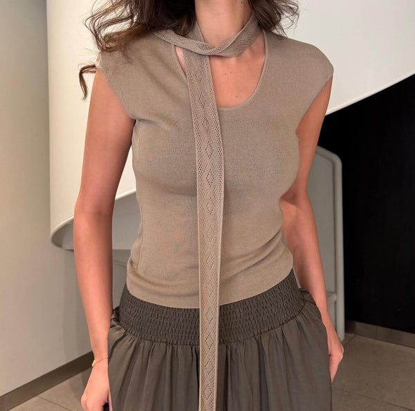 Cashmere Scarf Top