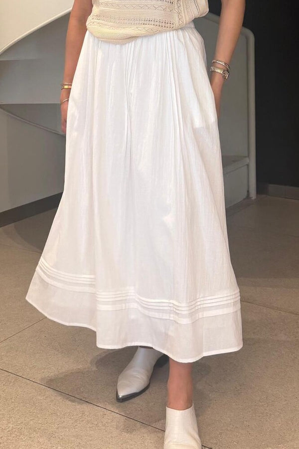 Poplin Midi Skirt