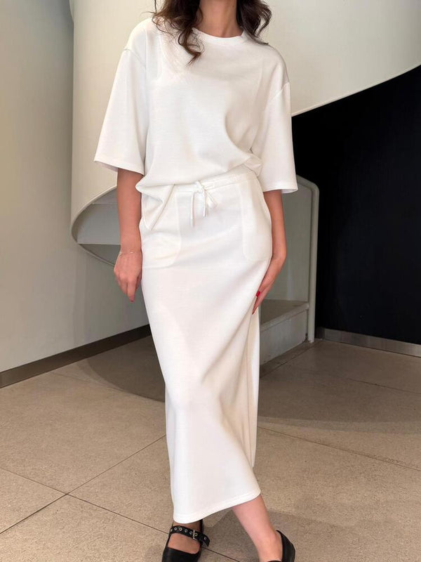 Oversized T-Shirt + Skirt Set