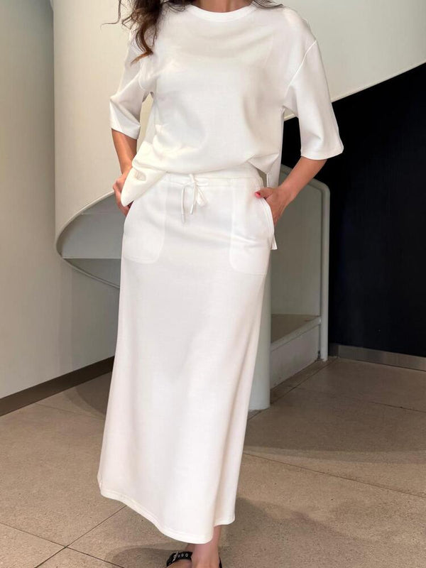 Oversized T-Shirt + Skirt Set