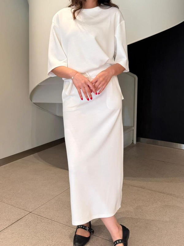Oversized T-Shirt + Skirt Set