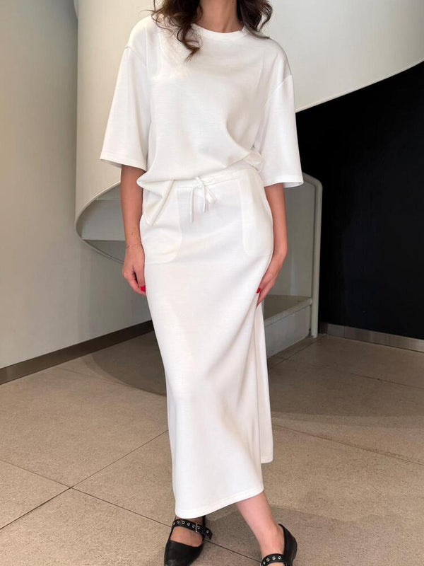 Oversized T-Shirt + Skirt Set