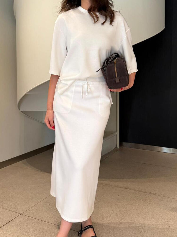 Oversized T-Shirt + Skirt Set