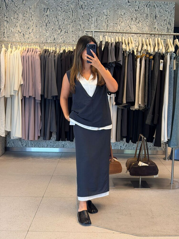 Layer V-Neck Set