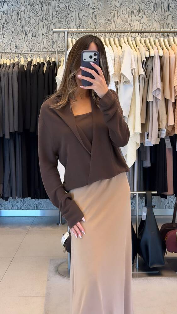 Drawstring Waist Skirt