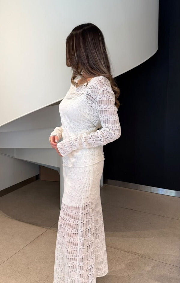Semi Sheer Knit Set