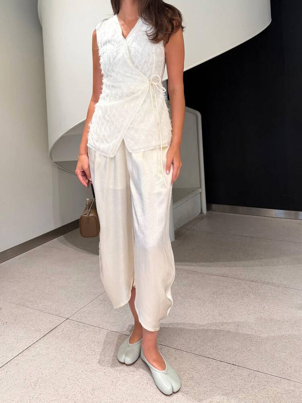 Fringe Wrap Top
