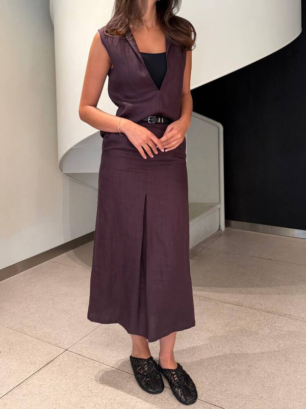 Relaxed Vest + Skirt Set