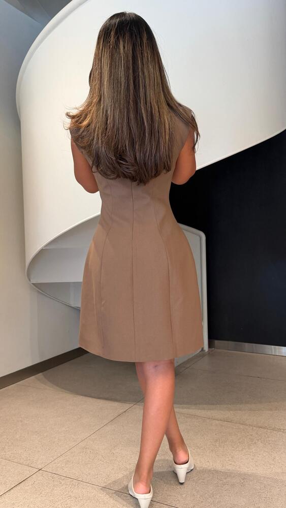 Button Mini Dress