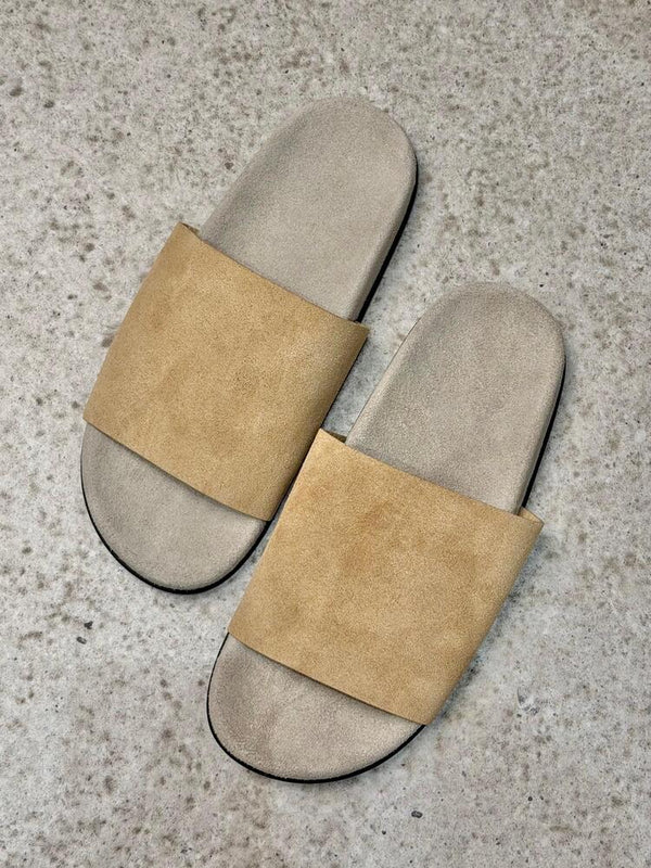Suede Slides