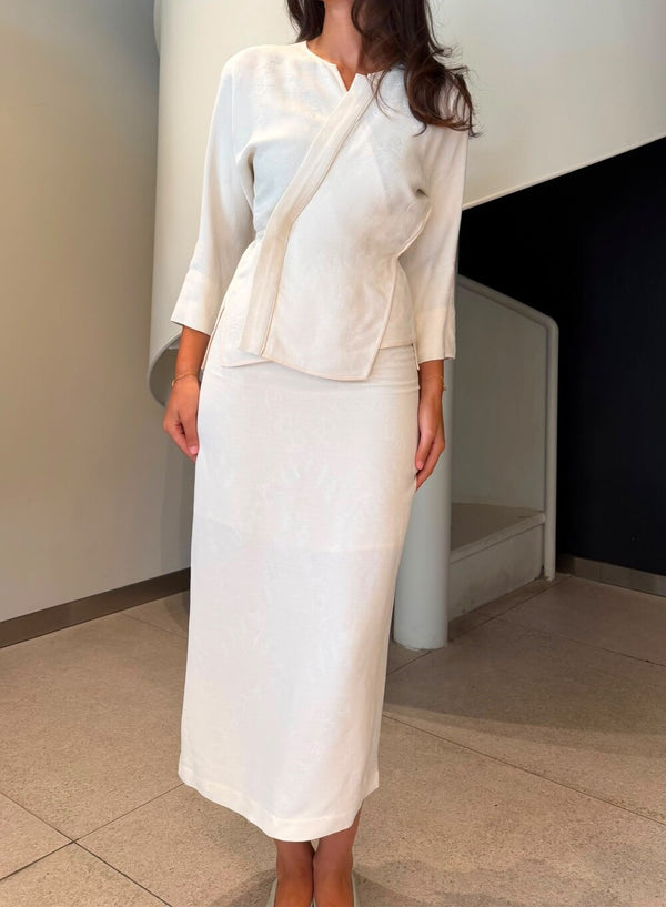 Embroidered Kimono Set