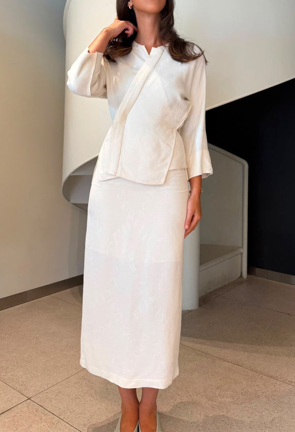 Embroidered Kimono Set