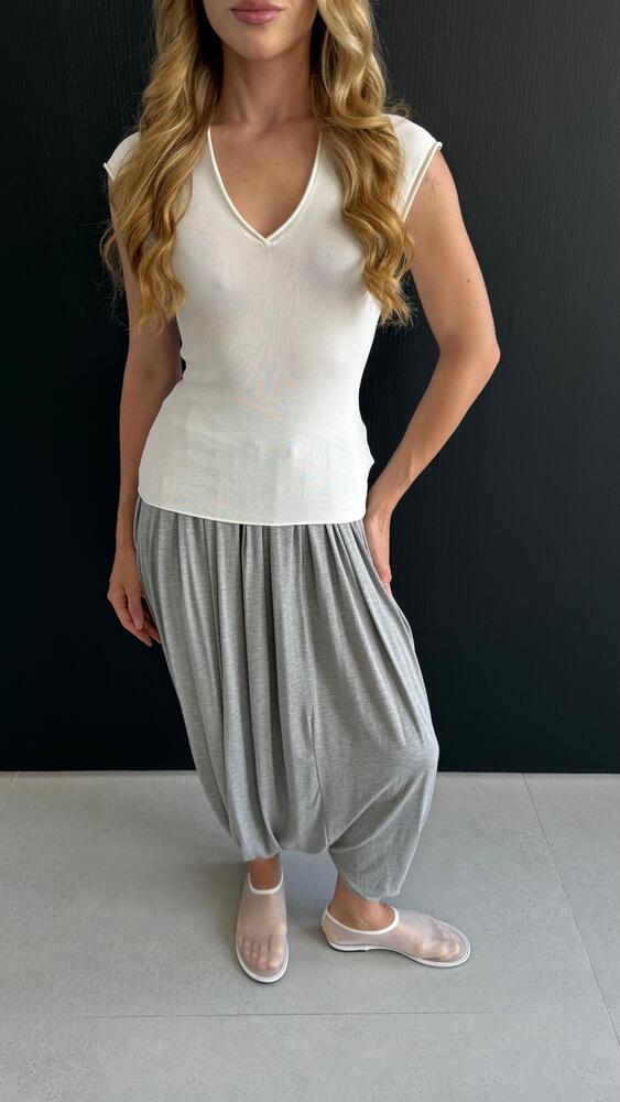 Overlapped Hem Skirt