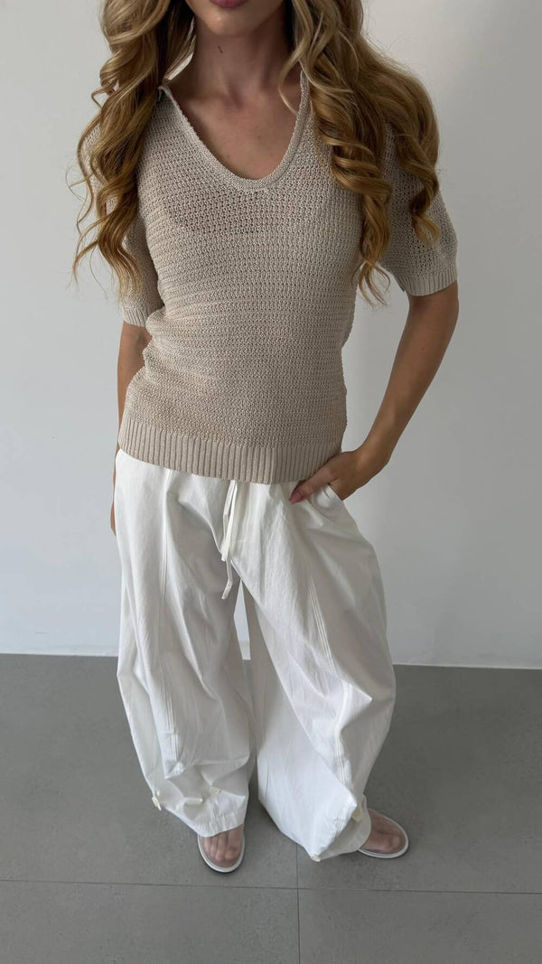 Button Balloon Pants