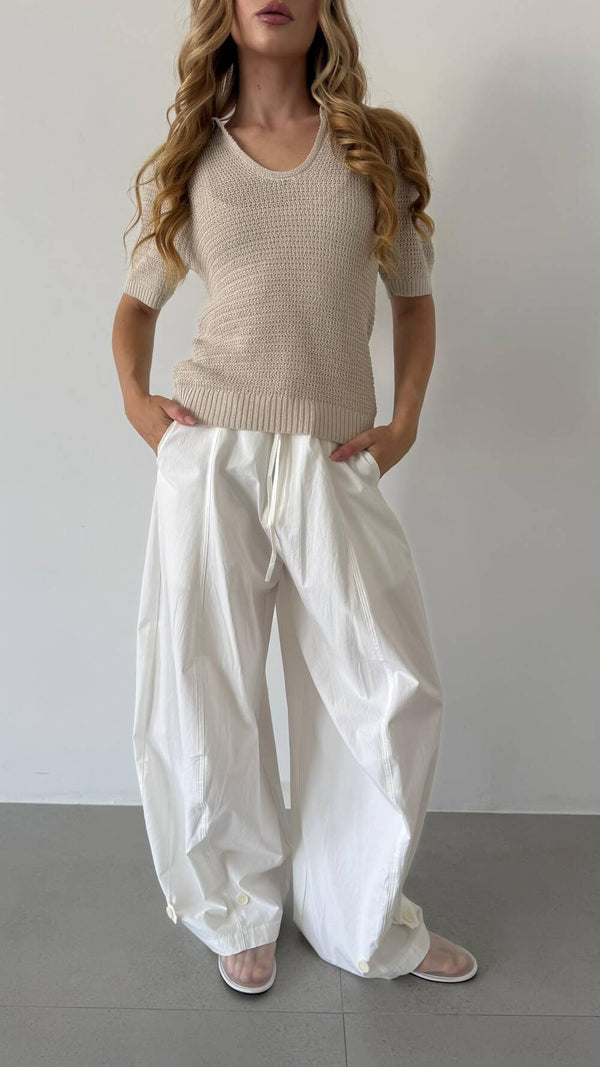 Button Balloon Pants