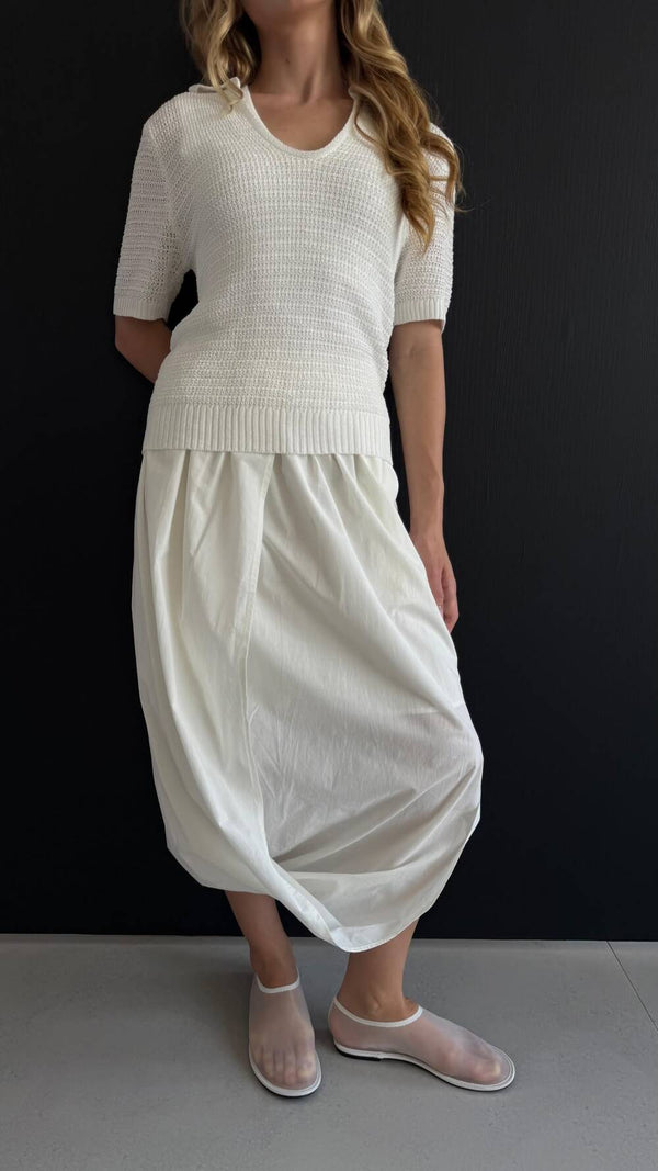 Balloon Pleated Skirt