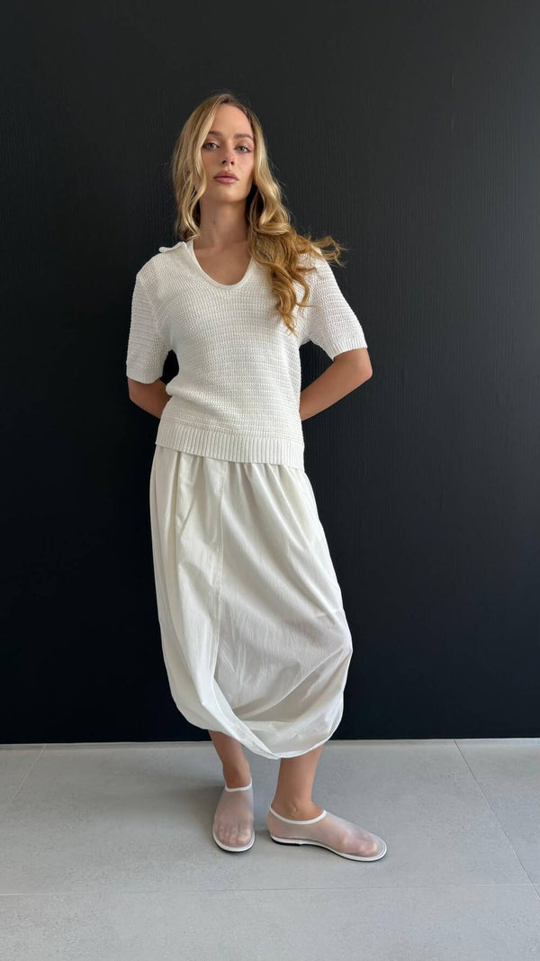 Balloon Pleated Skirt