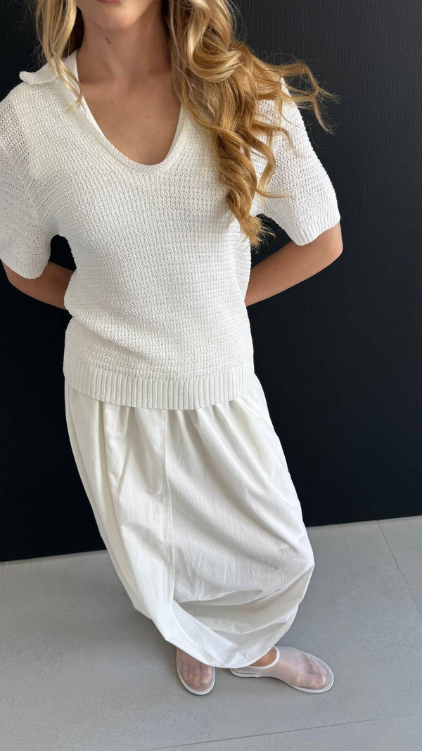 Balloon Pleated Skirt