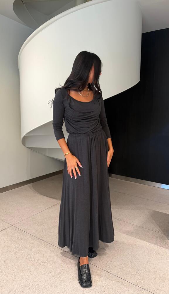 Draped Cowl + Skirt