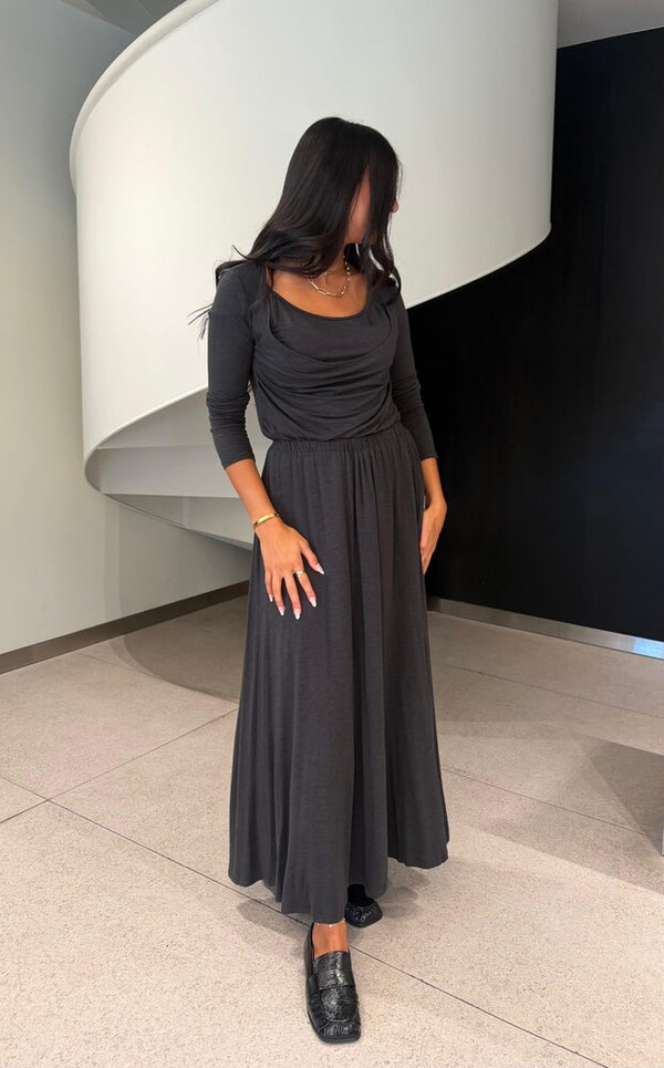Draped Cowl + Skirt