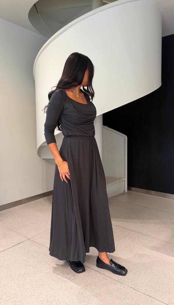 Draped Cowl + Skirt