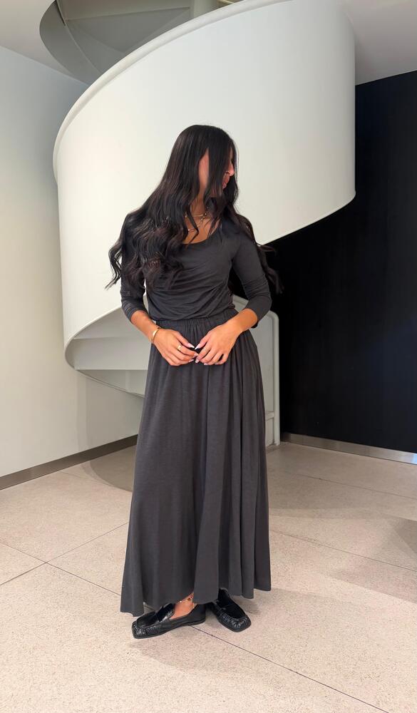 Draped Cowl + Skirt