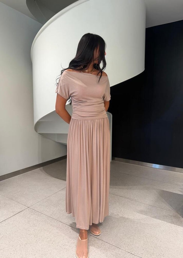 Cotton Pleat Top + Skirt Set