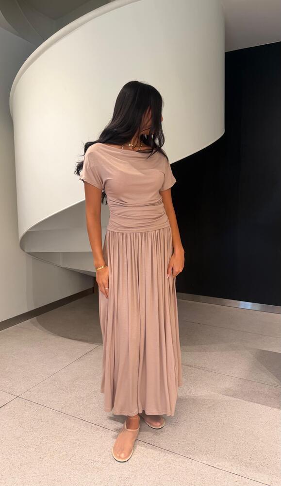Cotton Pleat Top + Skirt Set