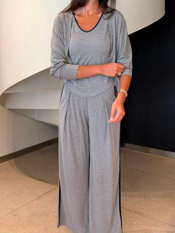 3 Piece Cardigan + Pants Set