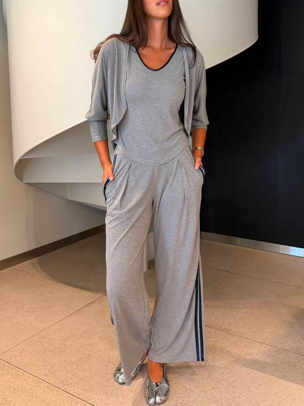 3 Piece Cardigan + Pants Set