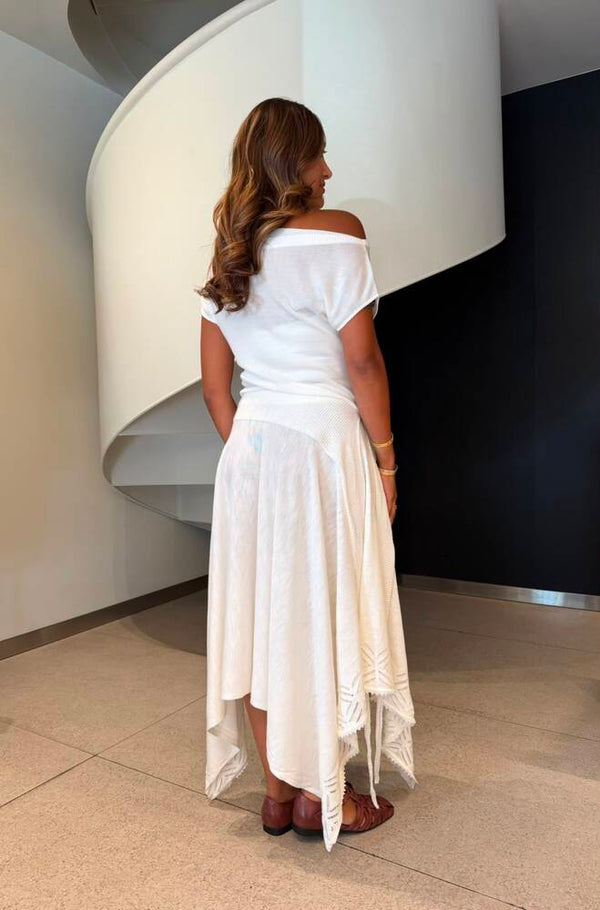 Trimmed Lace Skirt Set