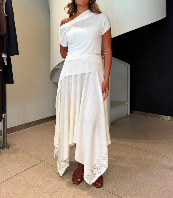 Trimmed Lace Skirt Set