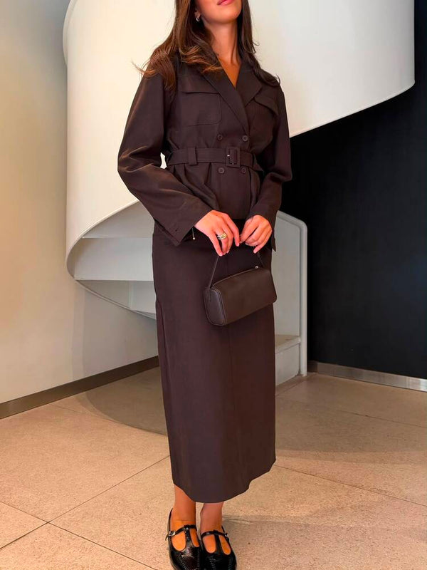 Modern Jacket Skirt Set