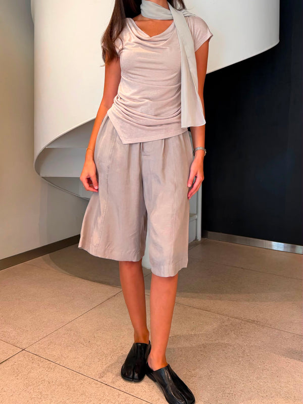 Draped Scarf Top