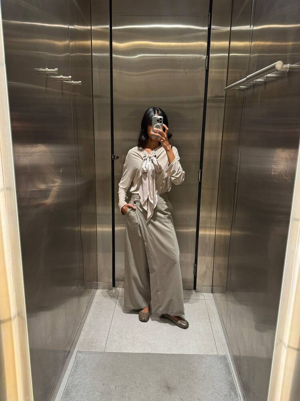 Wrap Side Button Pants