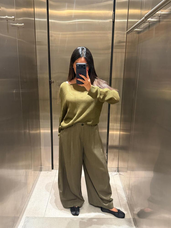 Pleated Balloon Trousers