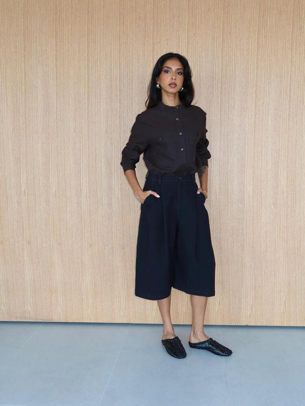 Stand Collar Long Sleeve