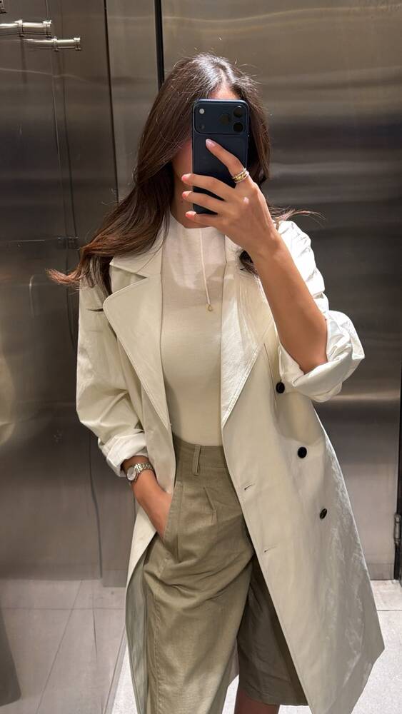 Double Breasted Trench Coat