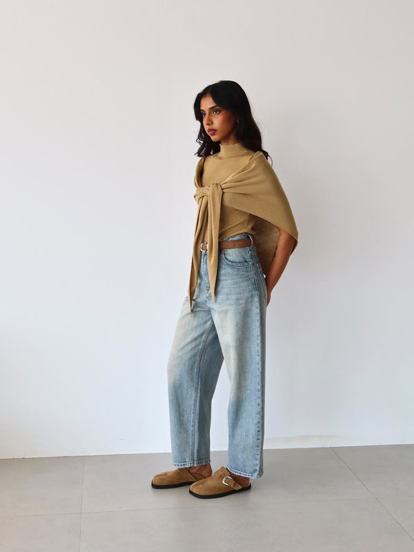 Capelet Sleeveless Top