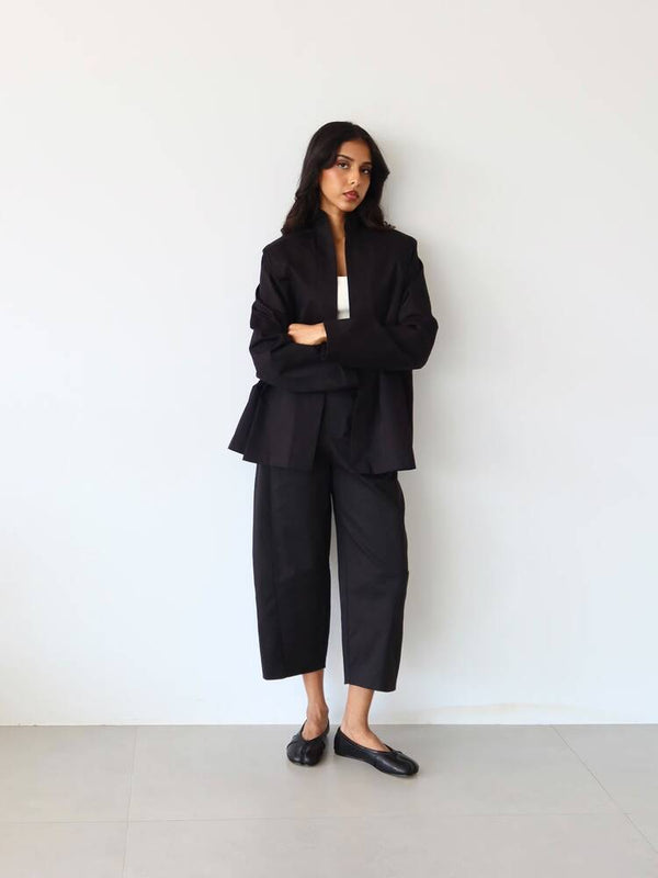 Open Jacket Pants Set
