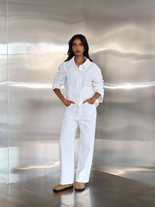 Cropped Jacket Pants Set