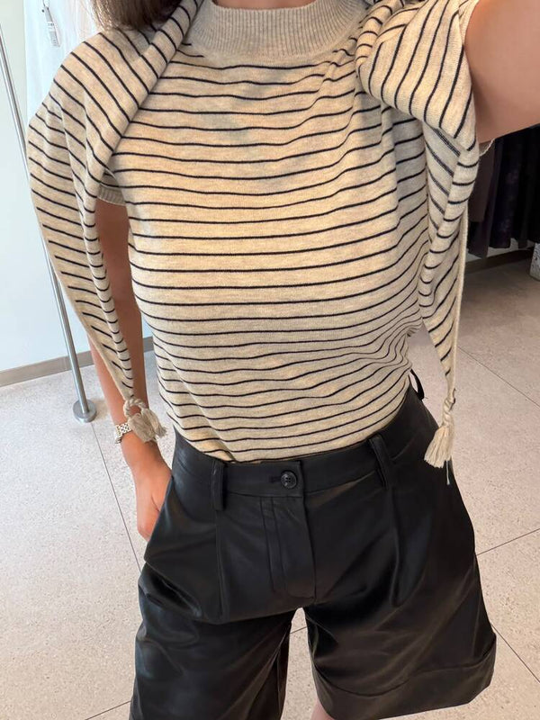 Tassel Ribbed Top